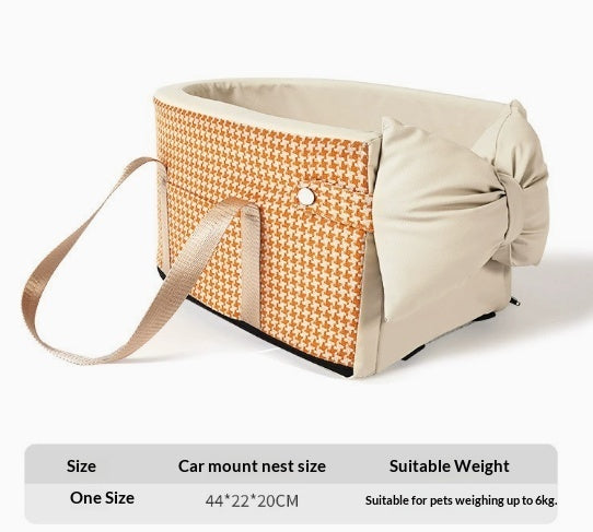 Small Pet Safety Seat In Car Nest Travel Car Cushion