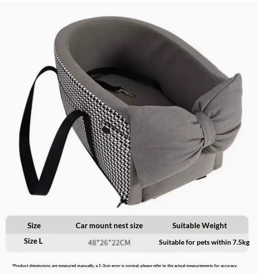 Small Pet Safety Seat In Car Nest Travel Car Cushion