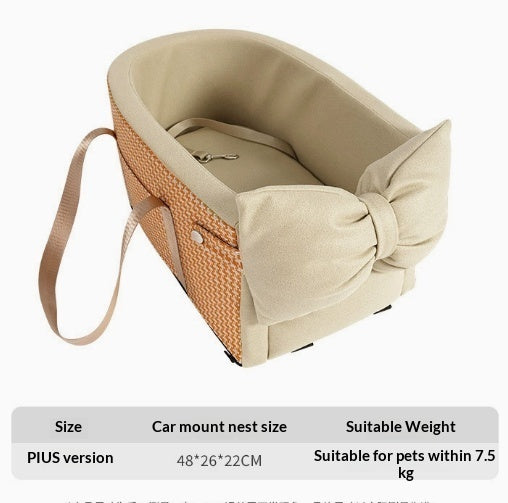 Small Pet Safety Seat In Car Nest Travel Car Cushion